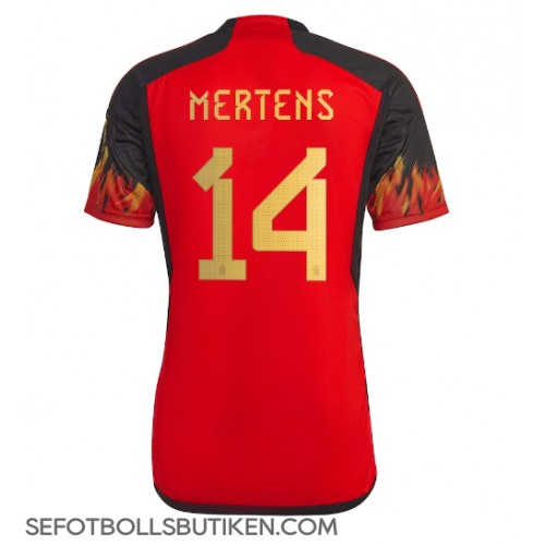 Belgien Dries Mertens #14 Replika Hemma matchkläder VM 2022 Korta ärmar